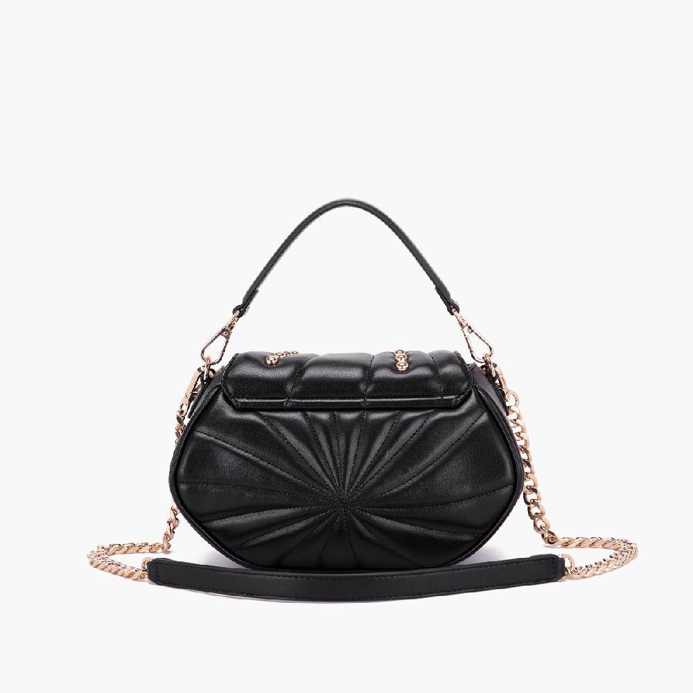 La Carrie BORSA A MANO OYSTER NERA