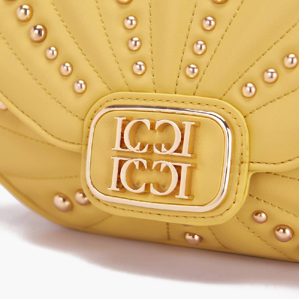 La Carrie BORSA A MANO OYSTER YELLOW