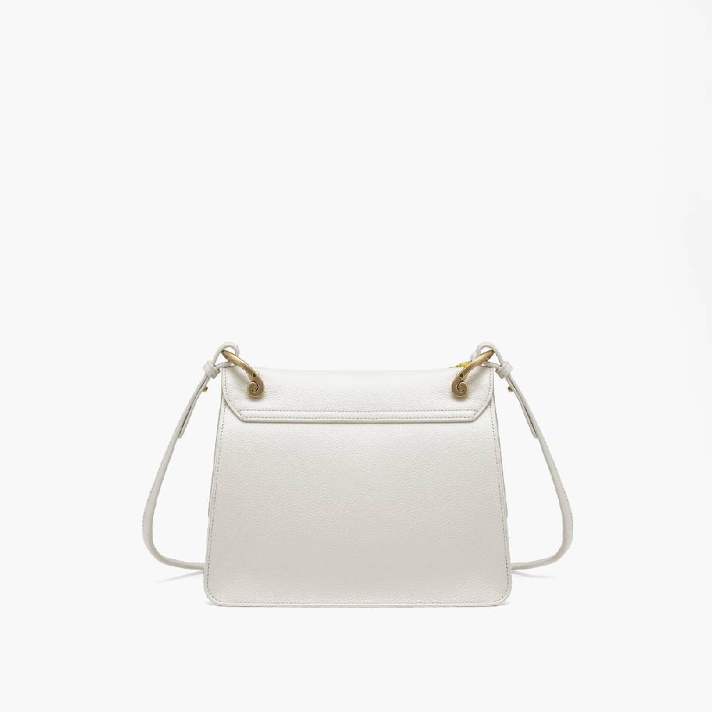 La Carrie BORSA A SPALLA DRILLED CREMA