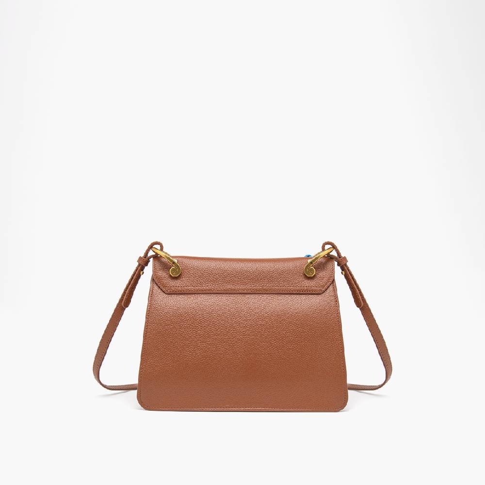 La Carrie BORSA A SPALLA DRILLED CUOIO