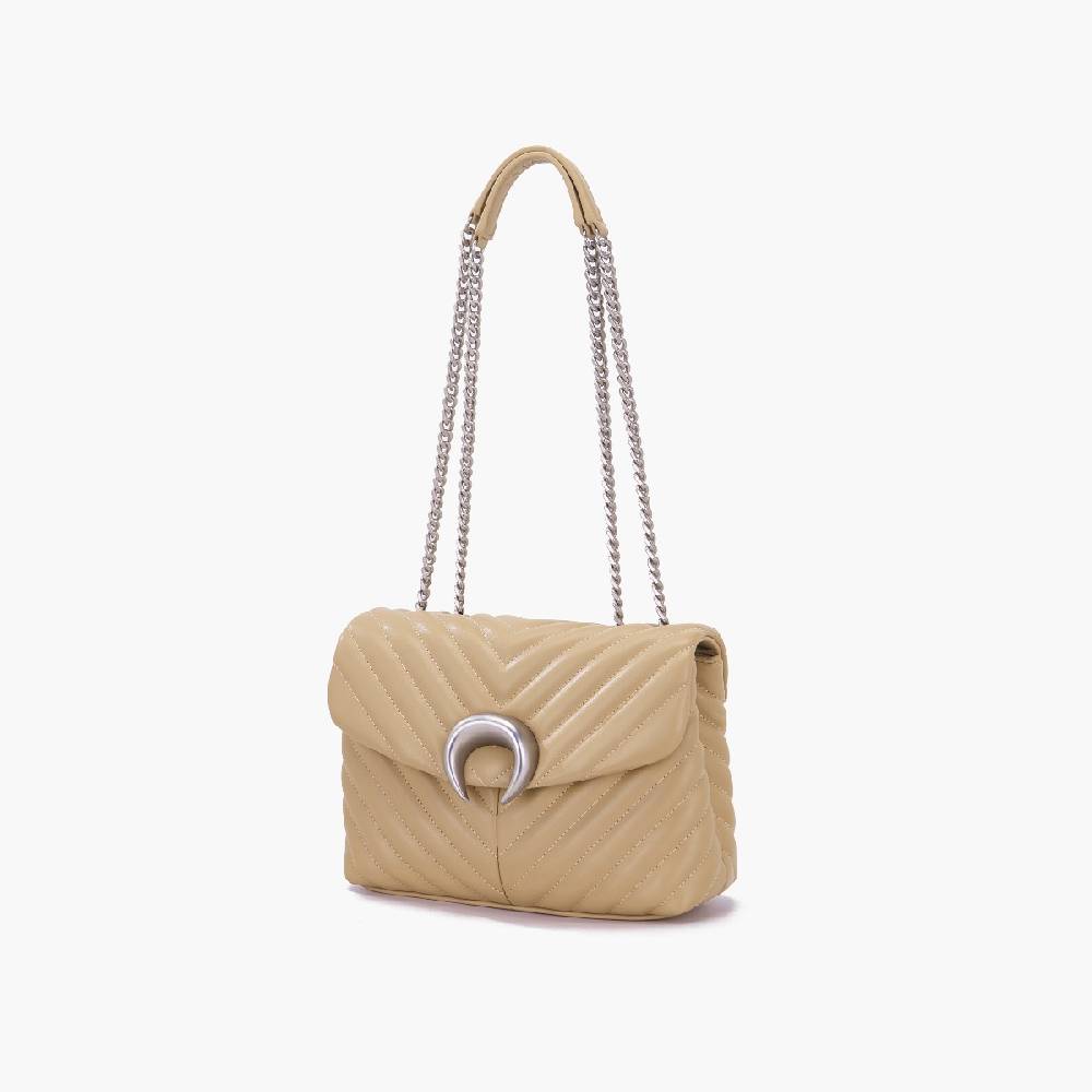 La Carrie BORSA A SPALLA MOONLIGHT TAUPE