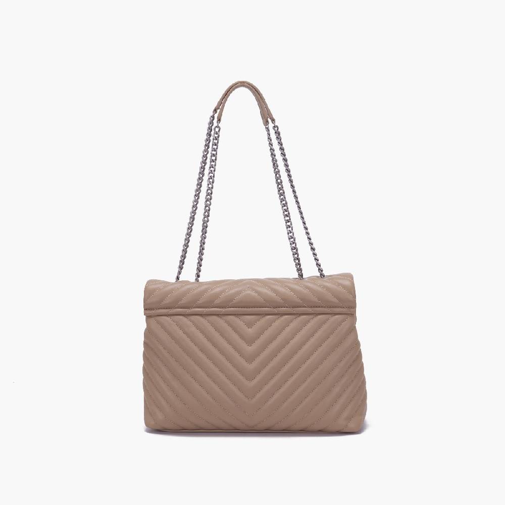 La Carrie BORSA A SPALLA MOONLIGHT TAUPE