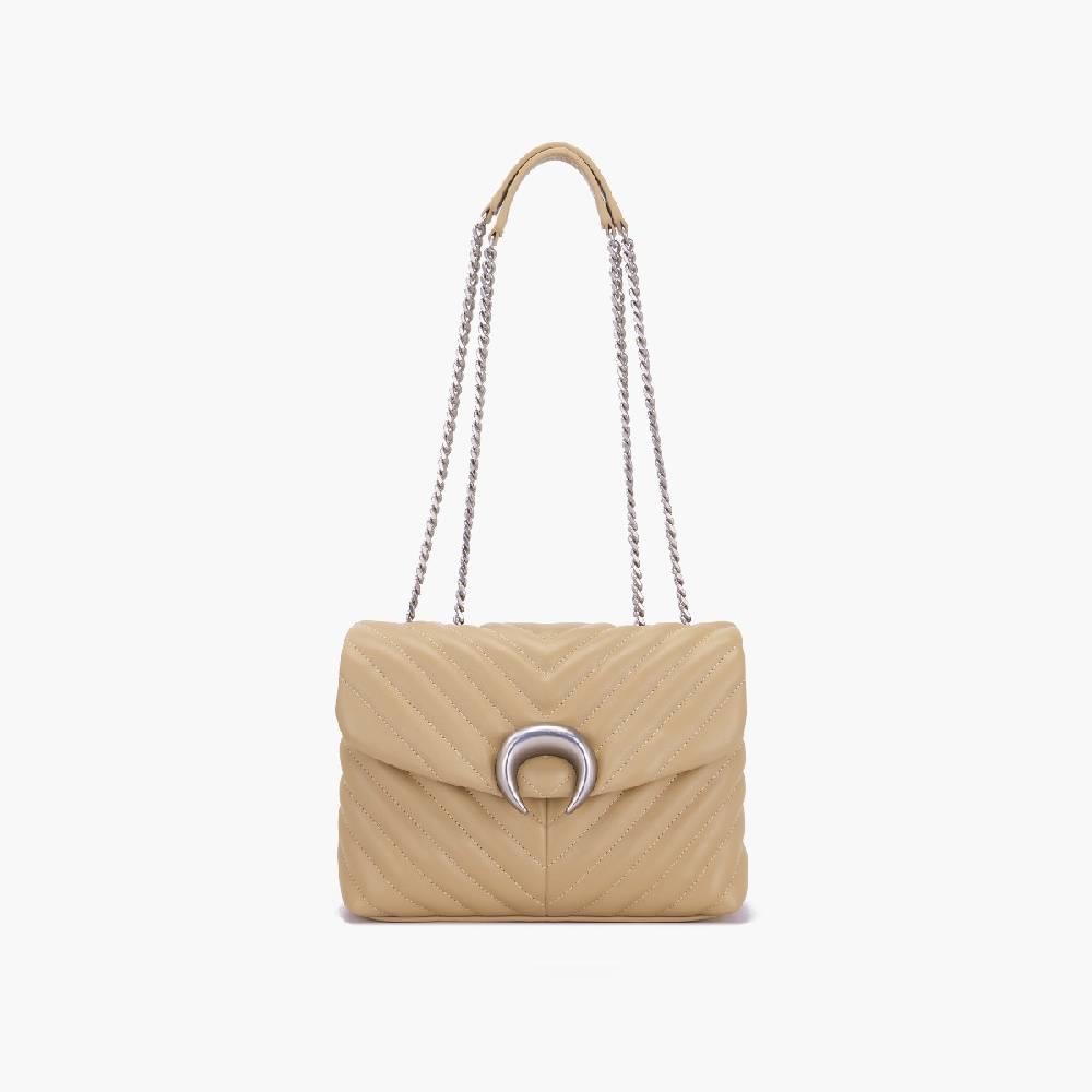La Carrie BORSA A SPALLA MOONLIGHT TAUPE