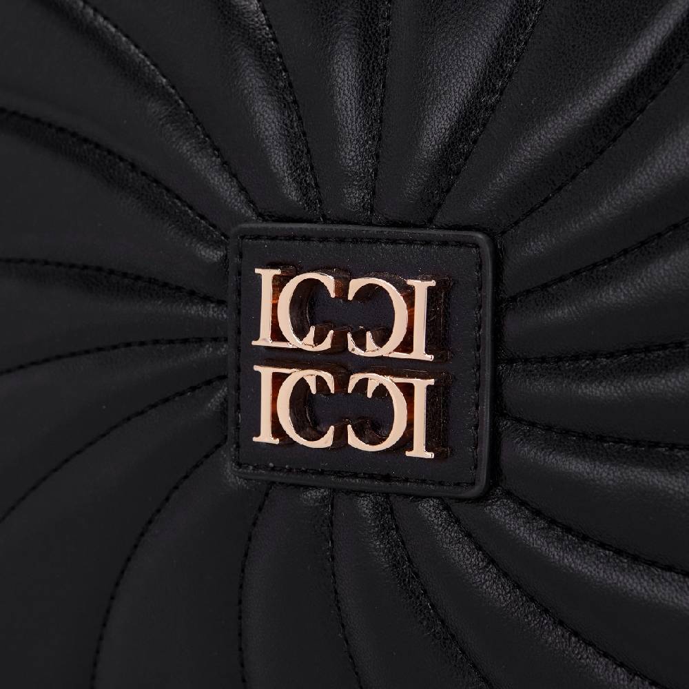 La Carrie BORSA A SPALLA OYSTER NERA