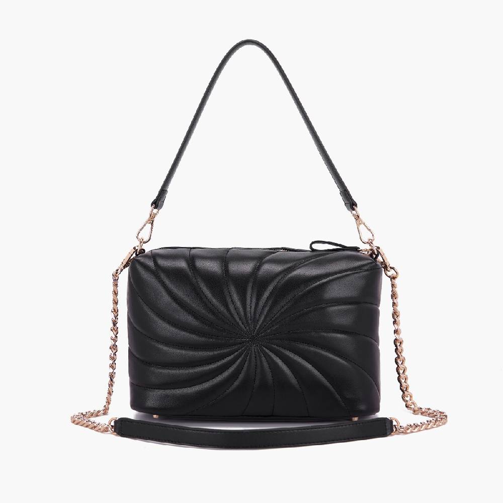 La Carrie BORSA A SPALLA OYSTER NERA