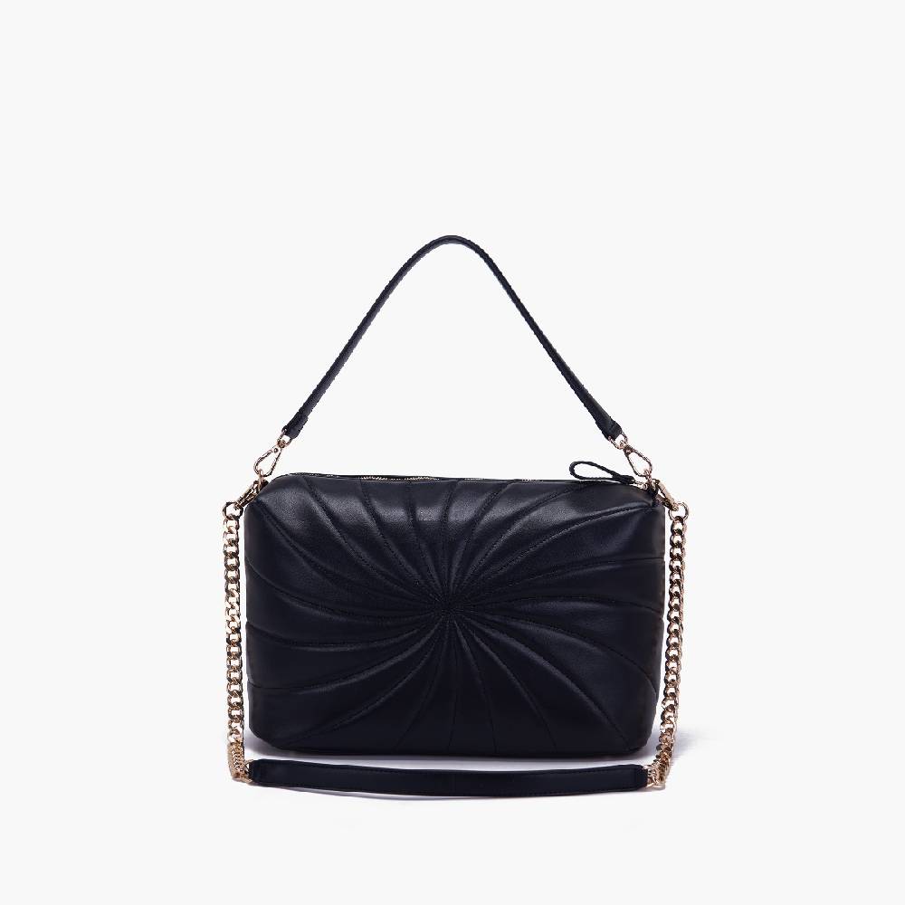 La Carrie BORSA A SPALLA OYSTER NERA