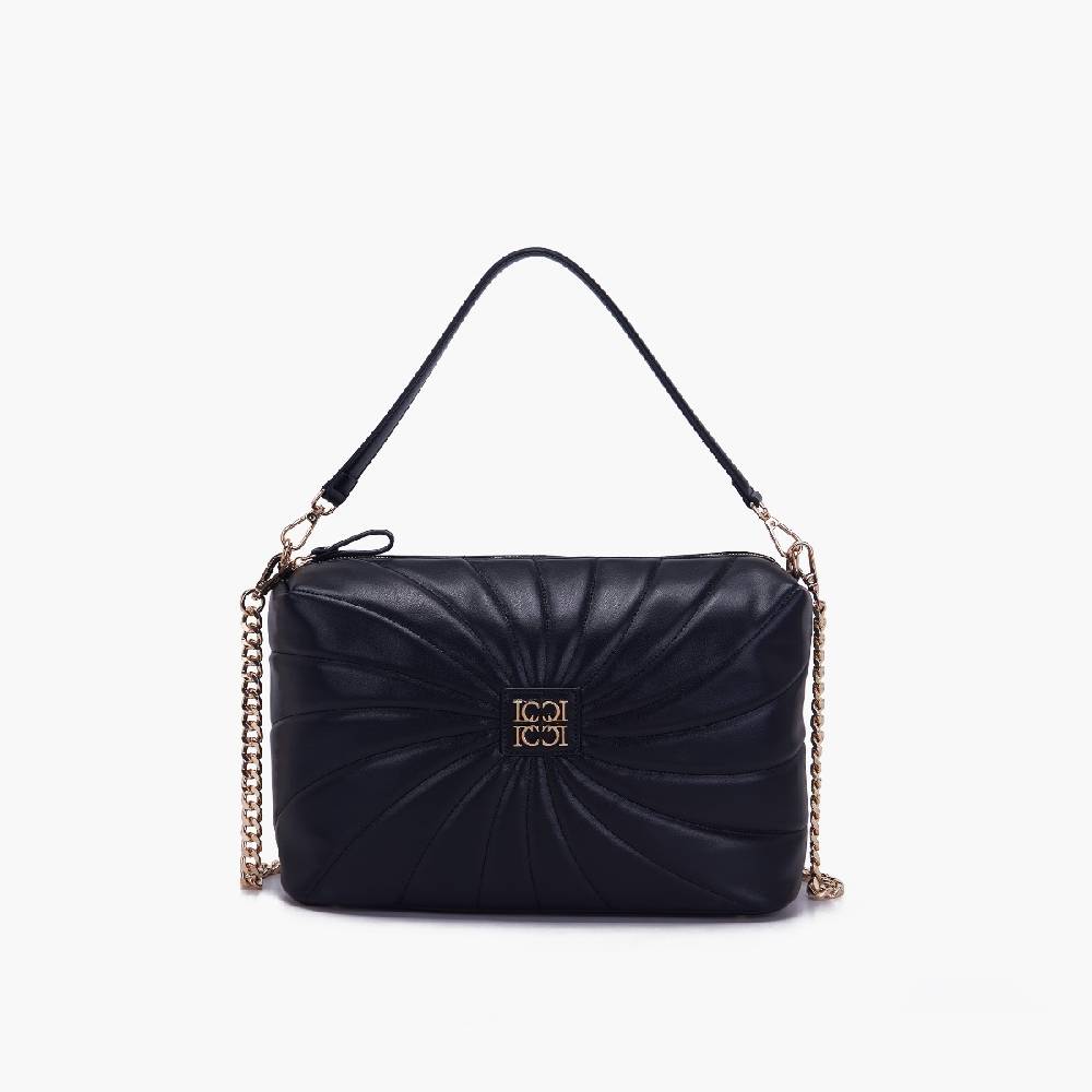 La Carrie BORSA A SPALLA OYSTER NERA