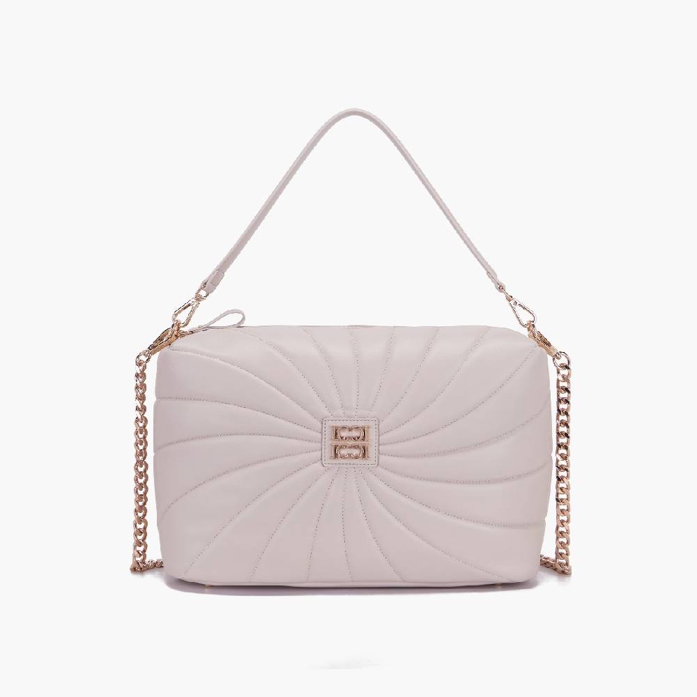 La Carrie BORSA A SPALLA OYSTER TAUPE
