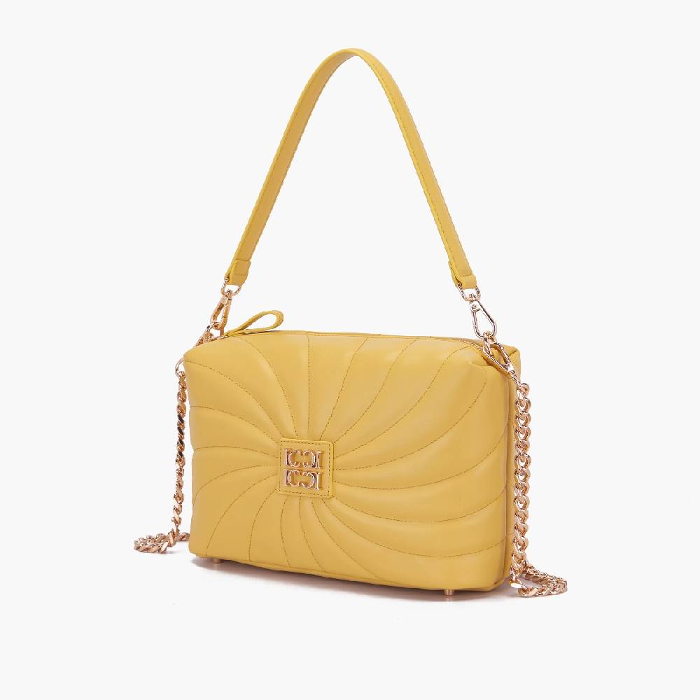 La Carrie BORSA A SPALLA OYSTER YELLOW