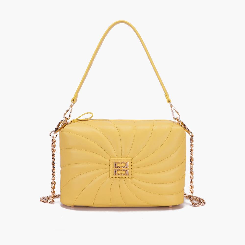 La Carrie BORSA A SPALLA OYSTER YELLOW