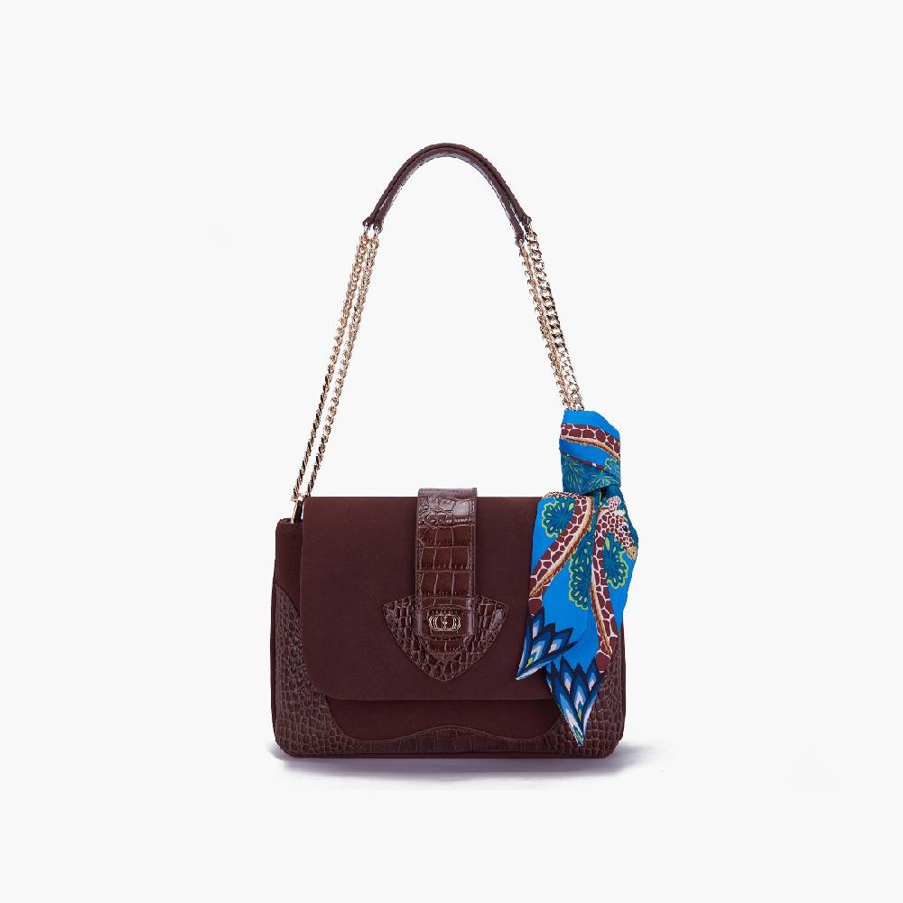 La Carrie BORSA A SPALLA TEMPEST BROWN