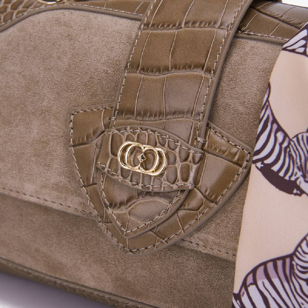 La Carrie BORSA A SPALLA TEMPEST TAUPE