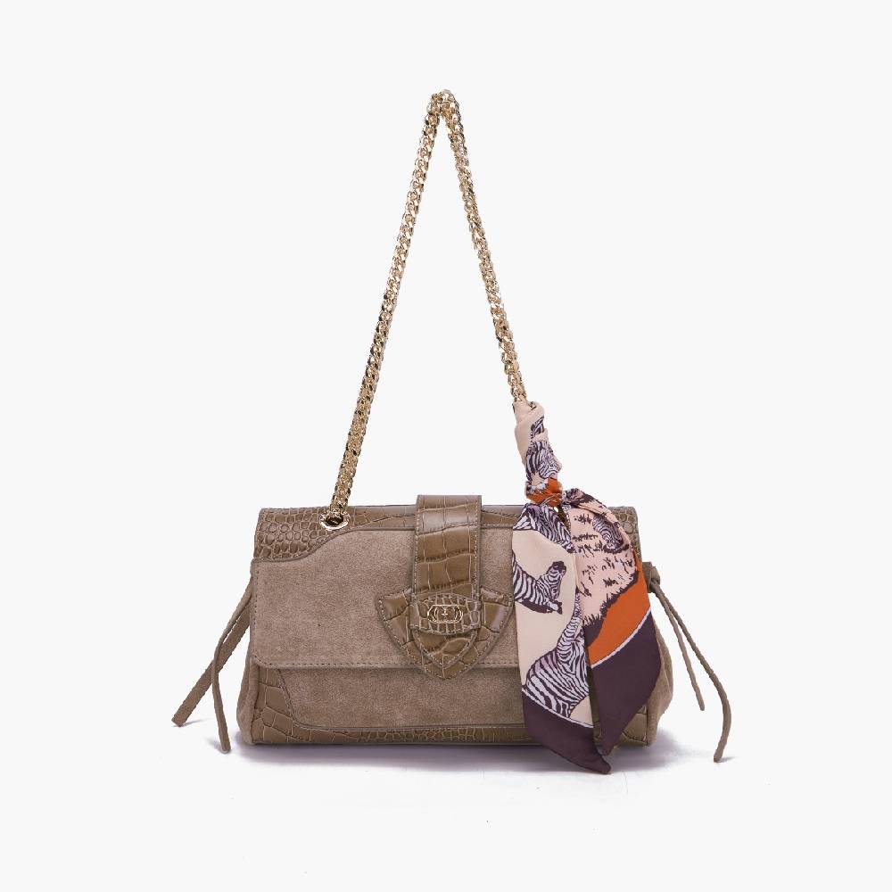 La Carrie BORSA A SPALLA TEMPEST TAUPE