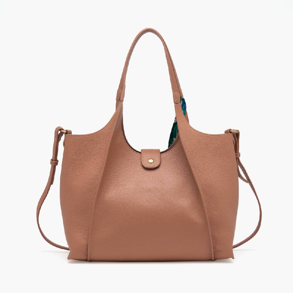 La Carrie BORSA SHOPPING DRILLED SAFARI