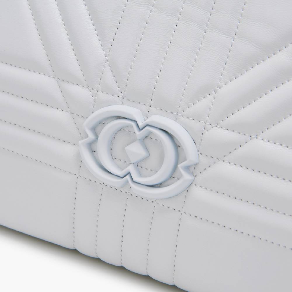 La Carrie BORSA SHOPPING GRATE BIANCA