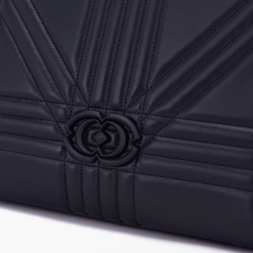 La Carrie BORSA SHOPPING GRATE NERA