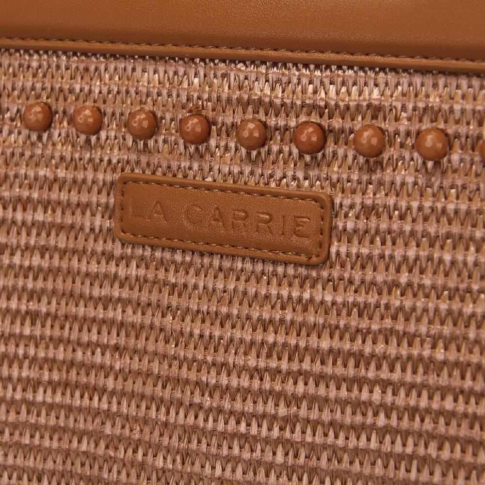 La Carrie BORSA SHOPPING MALIBU CUOIO
