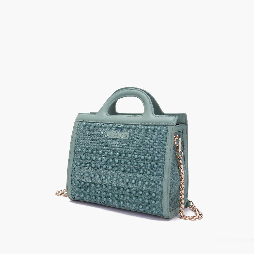 La Carrie BORSA SHOPPING MALIBU GREEN
