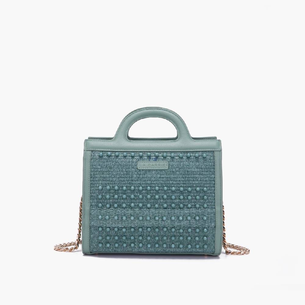 La Carrie BORSA SHOPPING MALIBU GREEN