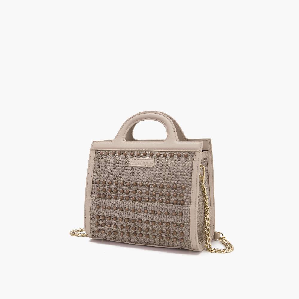 La Carrie BORSA SHOPPING MALIBU IVORY