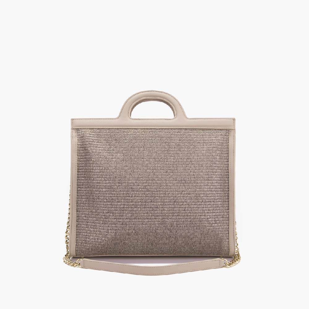 La Carrie BORSA SHOPPING MALIBU IVORY
