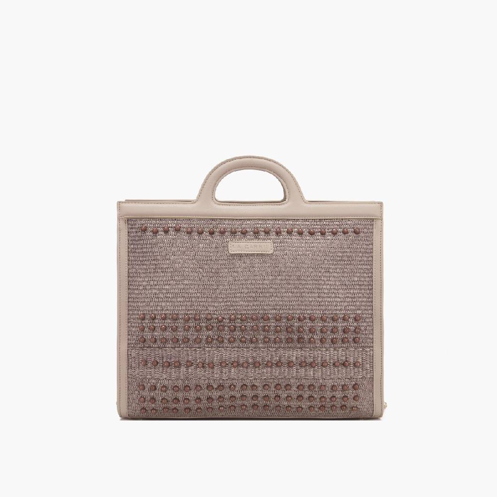 La Carrie BORSA SHOPPING MALIBU IVORY
