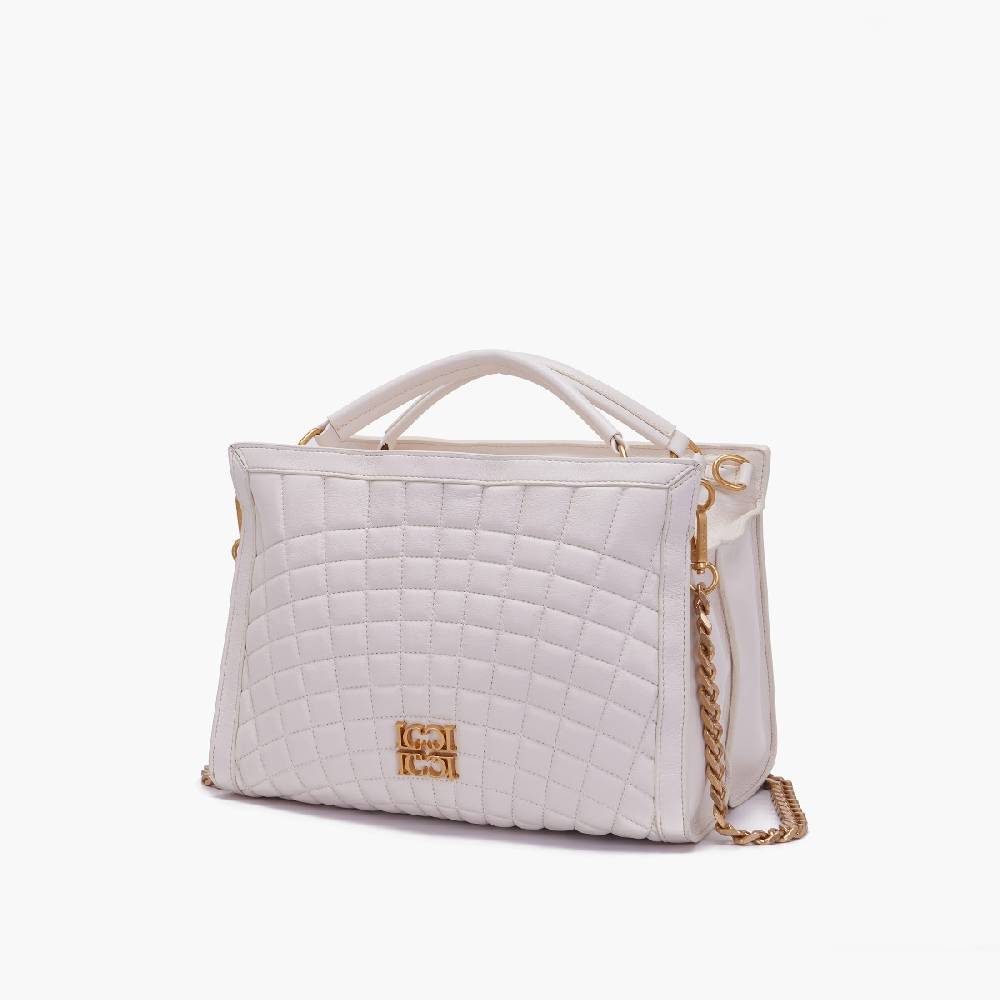 La Carrie BORSA SHOPPING MAREA IVORY