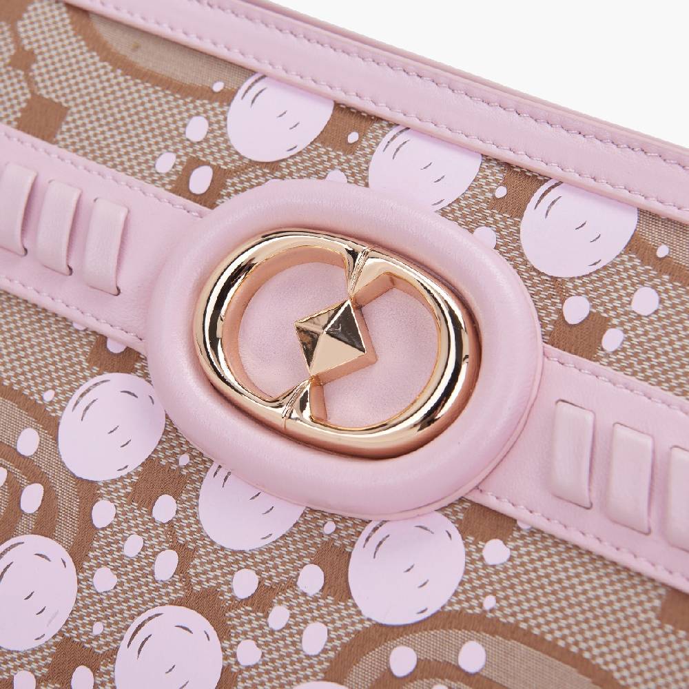 La Carrie BORSA SHOPPING MONOGRAM ROSA