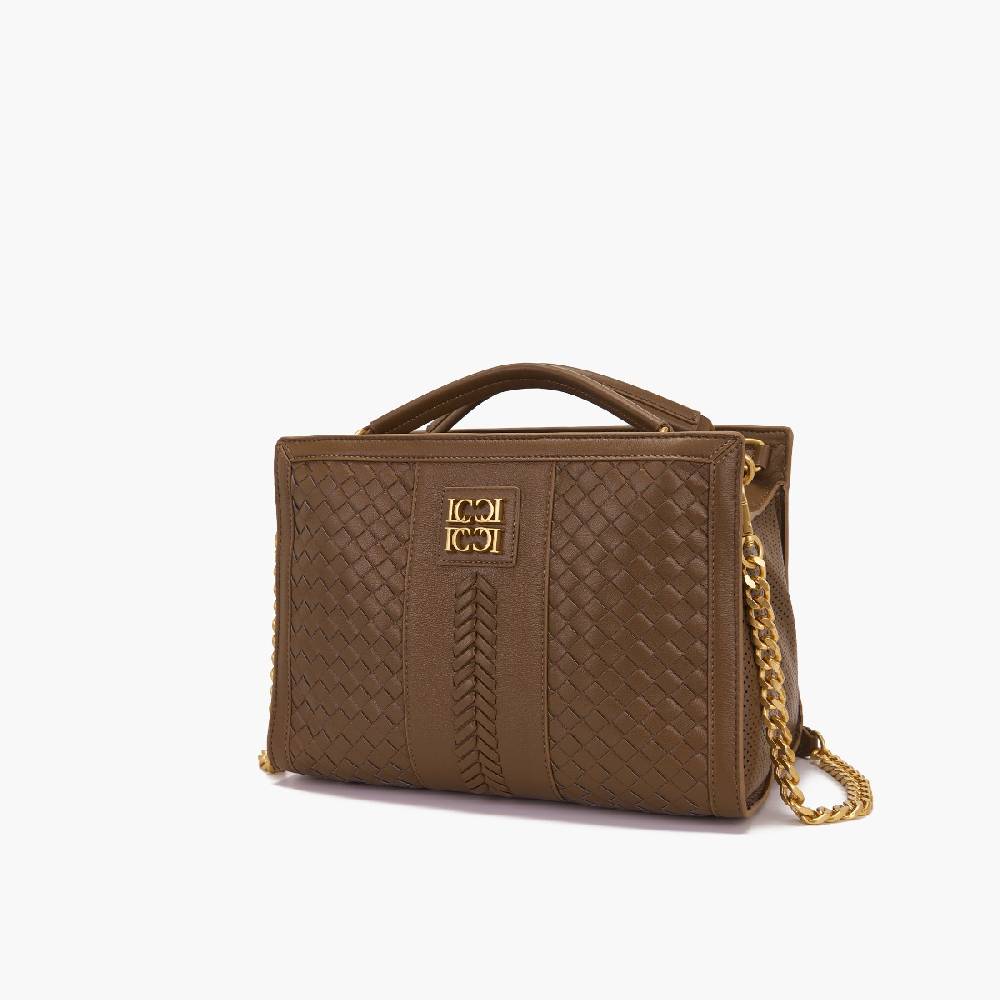 La Carrie BORSA SHOPPING PATAGONIA DARK BROWN