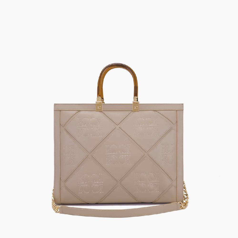 La Carrie BORSA SHOPPING PICHT TAUPE