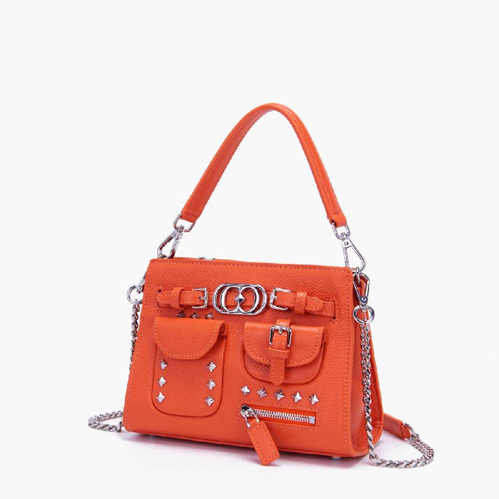 La Carrie BORSA SHOPPING ROCK ARANCIONE