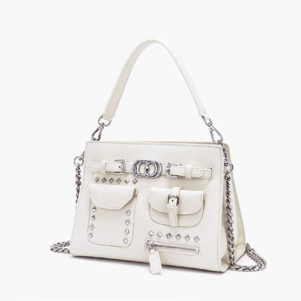 La Carrie BORSA SHOPPING ROCK IVORY