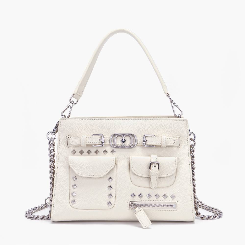La Carrie BORSA SHOPPING ROCK IVORY