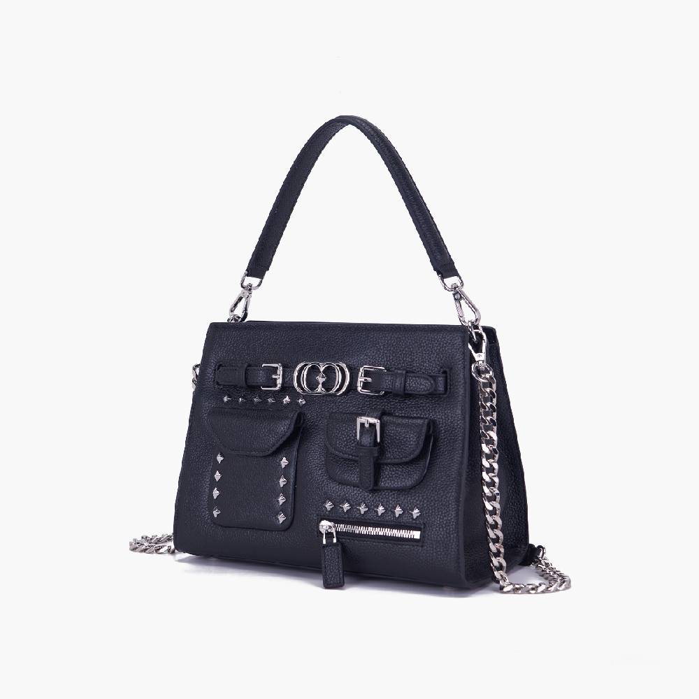 La Carrie BORSA SHOPPING ROCK NERA