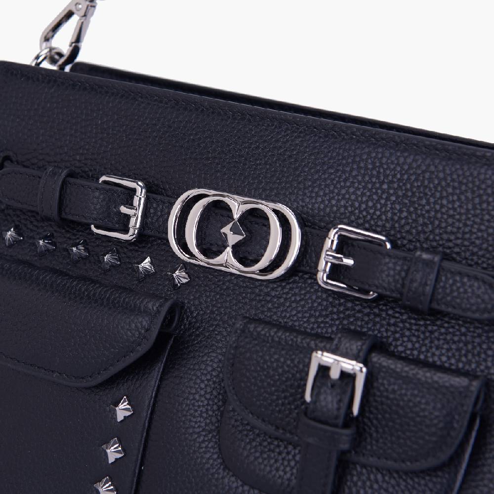 La Carrie BORSA SHOPPING ROCK NERA