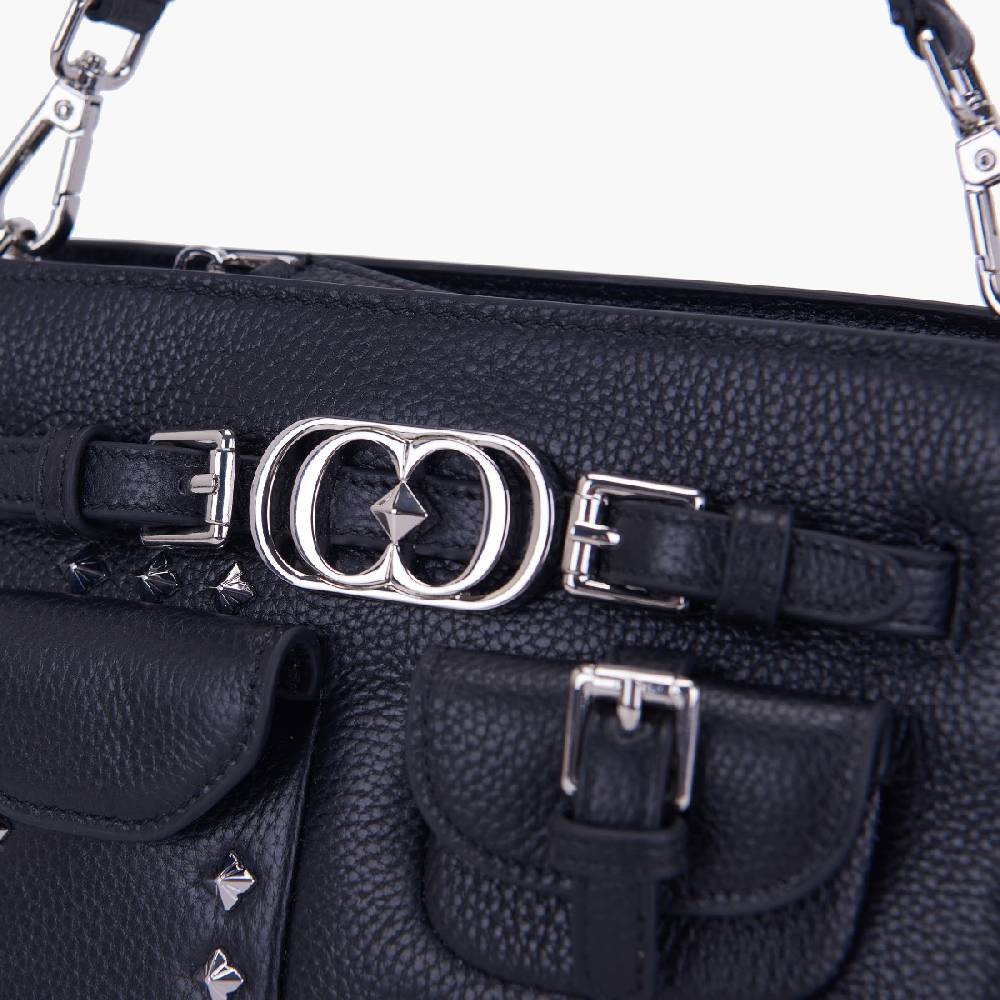 La Carrie BORSA SHOPPING ROCK NERA