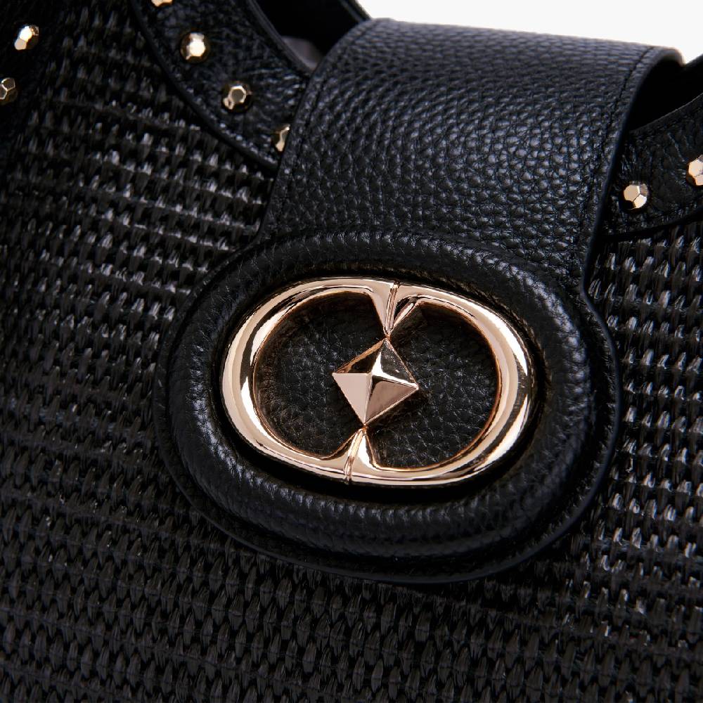 La Carrie BORSA SHOPPING ROMANTIC BLACK