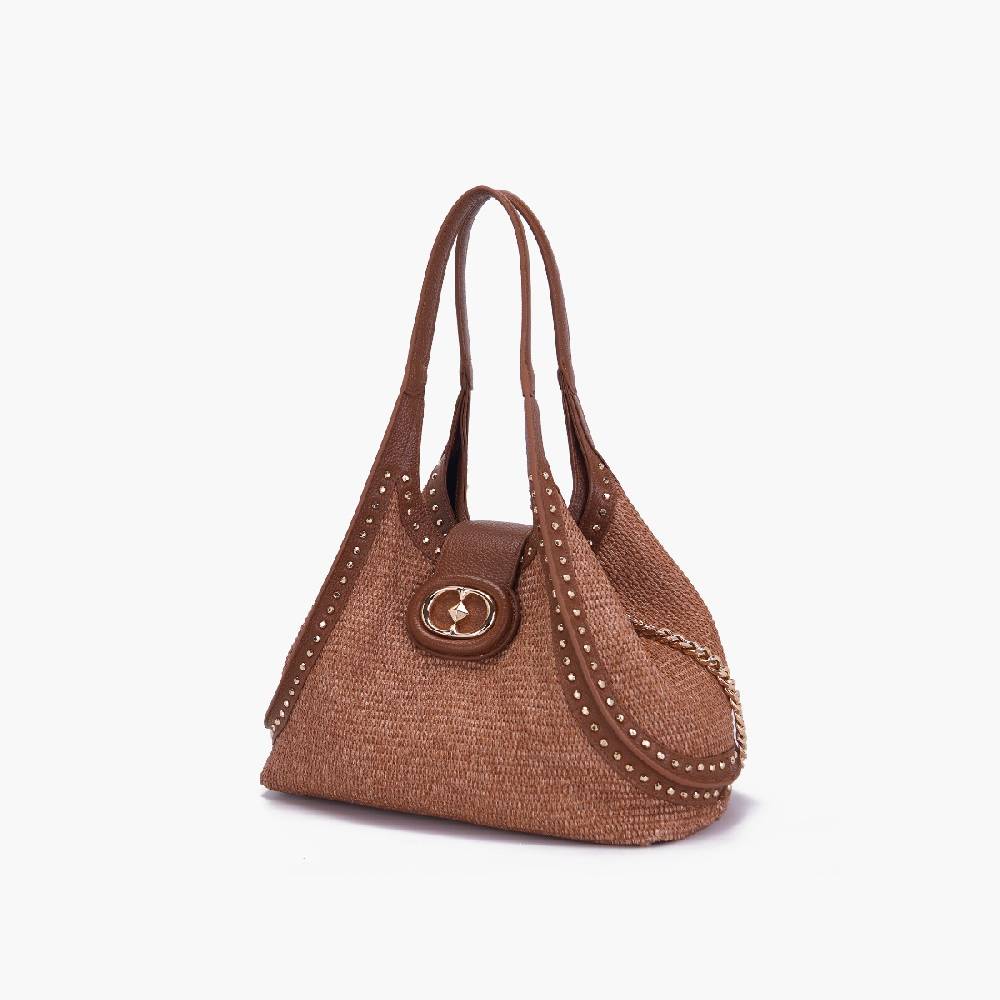 La Carrie BORSA SHOPPING ROMANTIC BRANDY