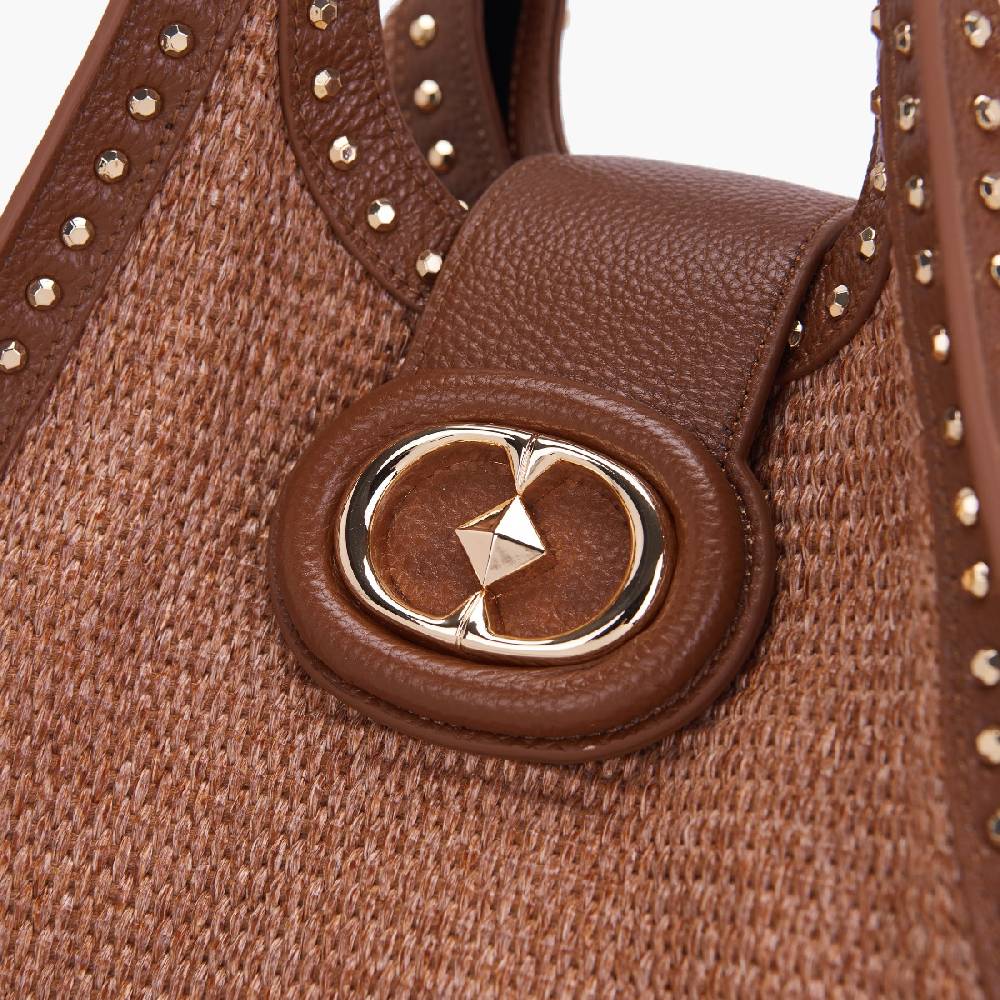 La Carrie BORSA SHOPPING ROMANTIC BRANDY