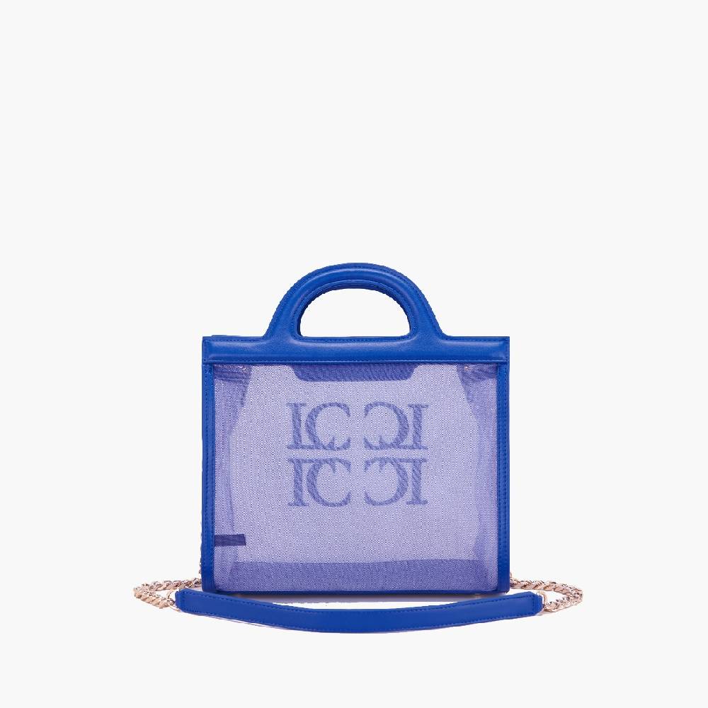 La Carrie BORSA SHOPPING SQUARE NAVY