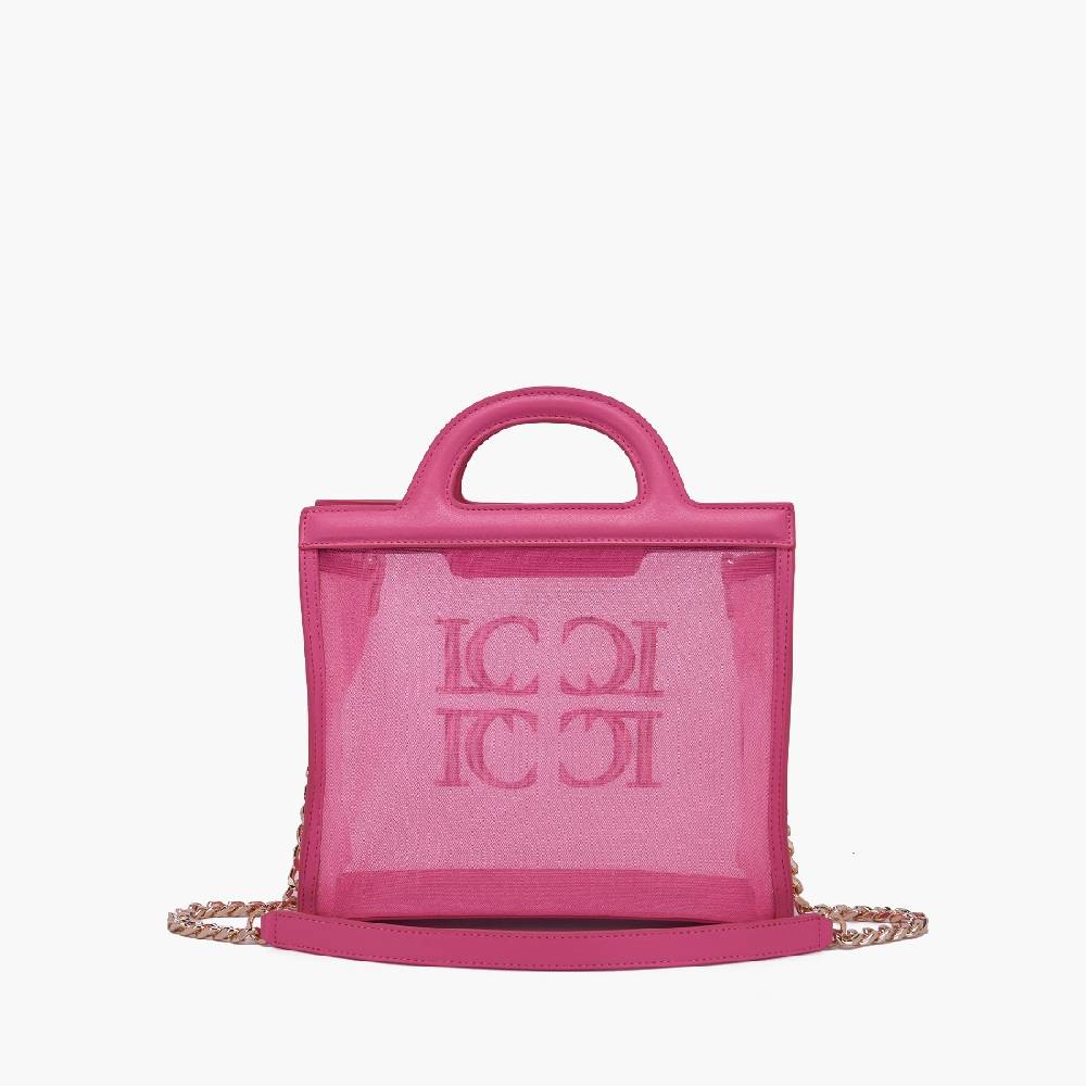 La Carrie BORSA SHOPPING SQUARE PINK
