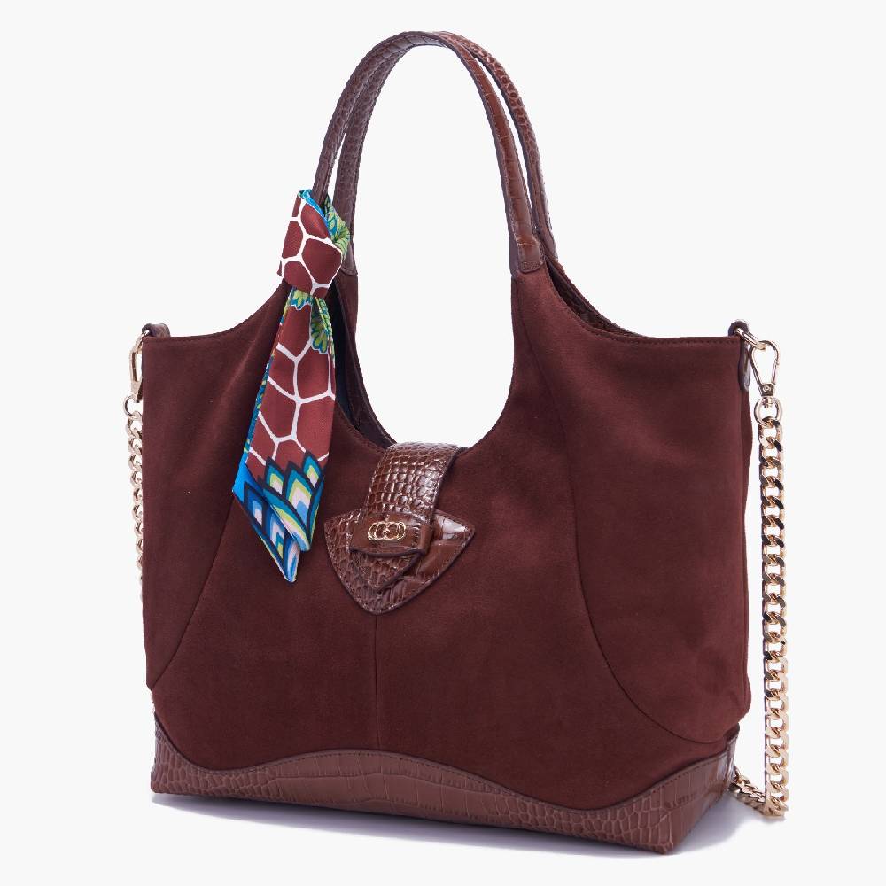 La Carrie BORSA SHOPPING TEMPEST BROWN