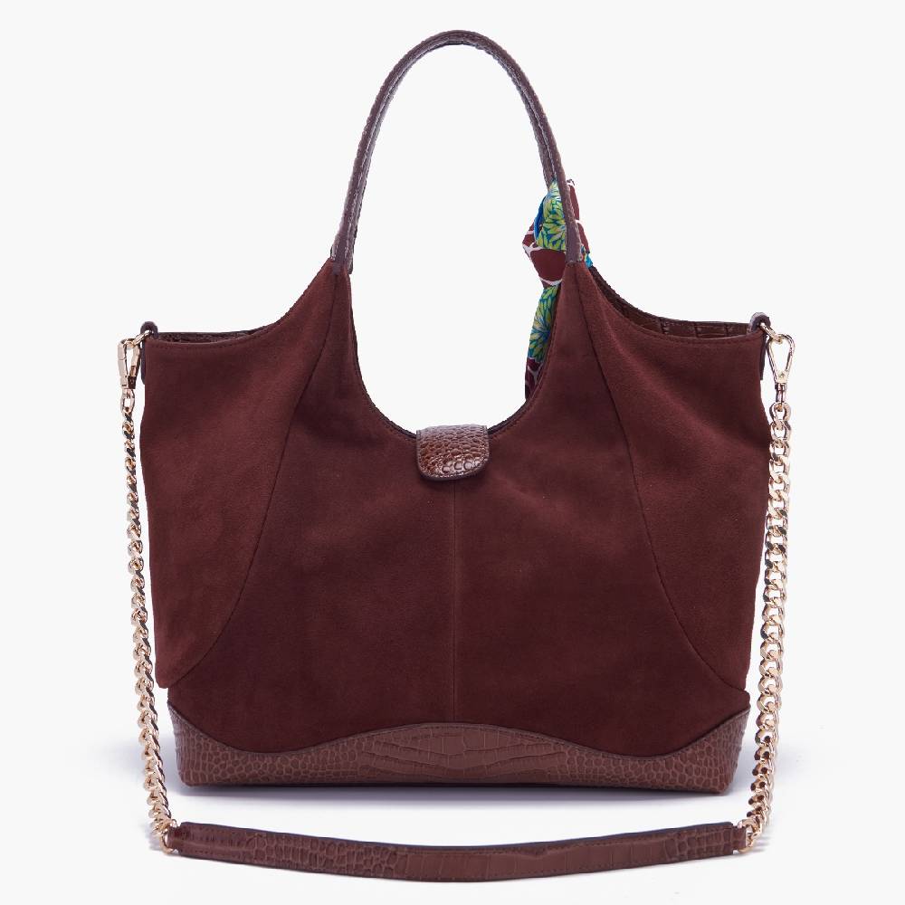La Carrie BORSA SHOPPING TEMPEST BROWN