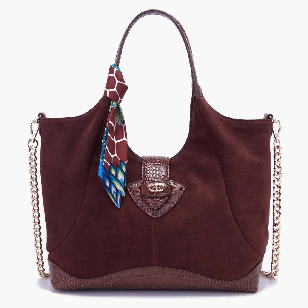 La Carrie BORSA SHOPPING TEMPEST BROWN