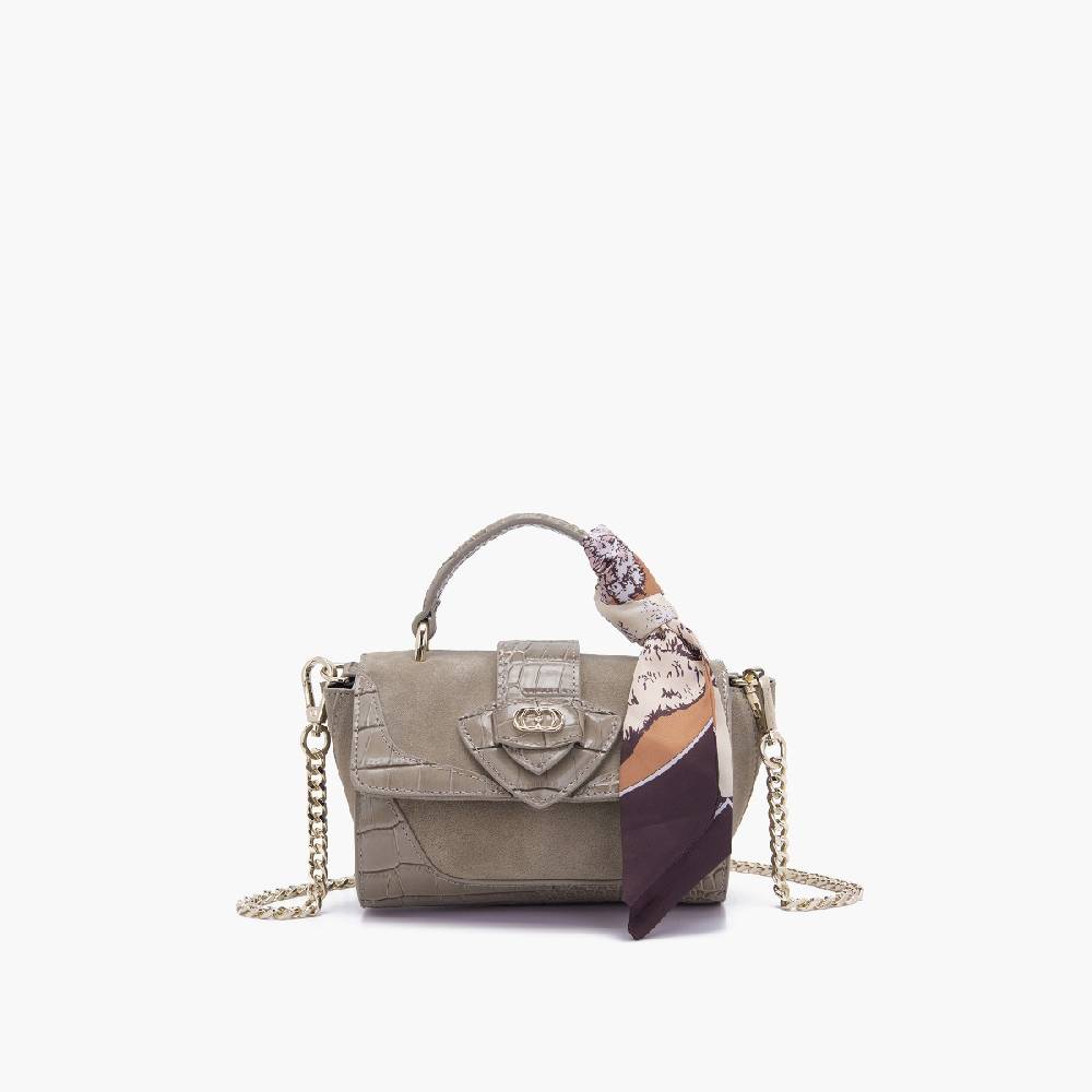 La Carrie MINI BORSA A MANO TEMPEST TAUPE