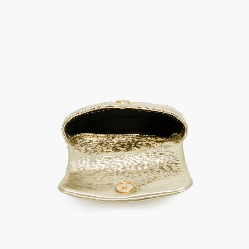 La Carrie MINI BORSA A SPALLA SHINY GOLD