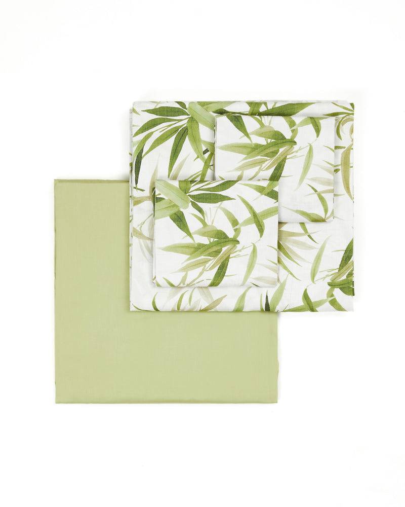 Lanerossi Bamboo Completo Lenzuola In Raso Di Cotone