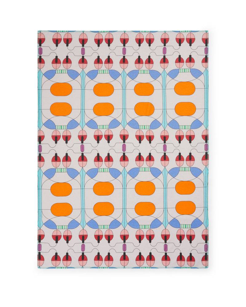 Lanerossi Campanule Plaid E Cuscino By Elena Salmistraro