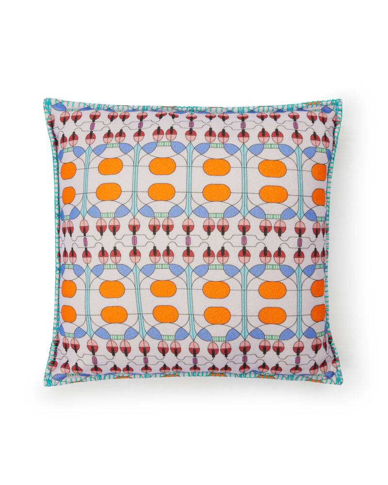 Lanerossi Campanule Plaid E Cuscino By Elena Salmistraro