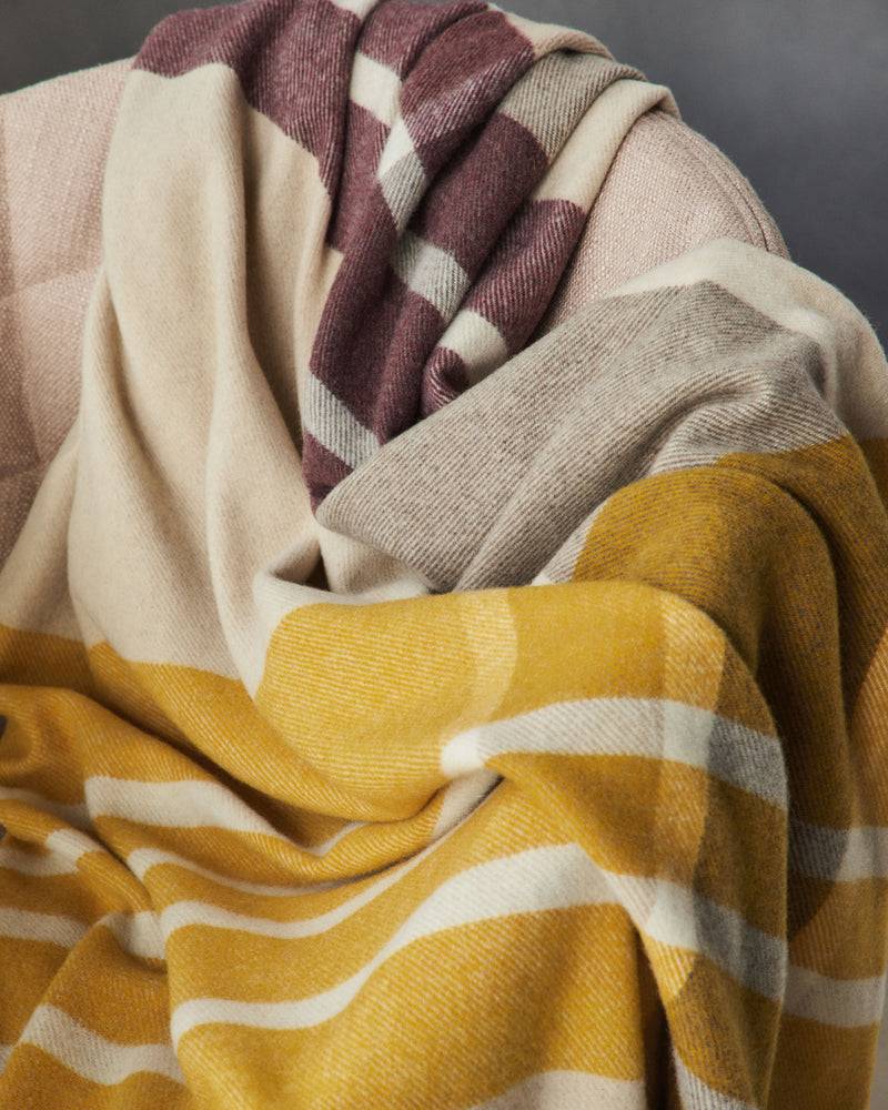 Lanerossi Everest Check Plaid In Puro Cashmere